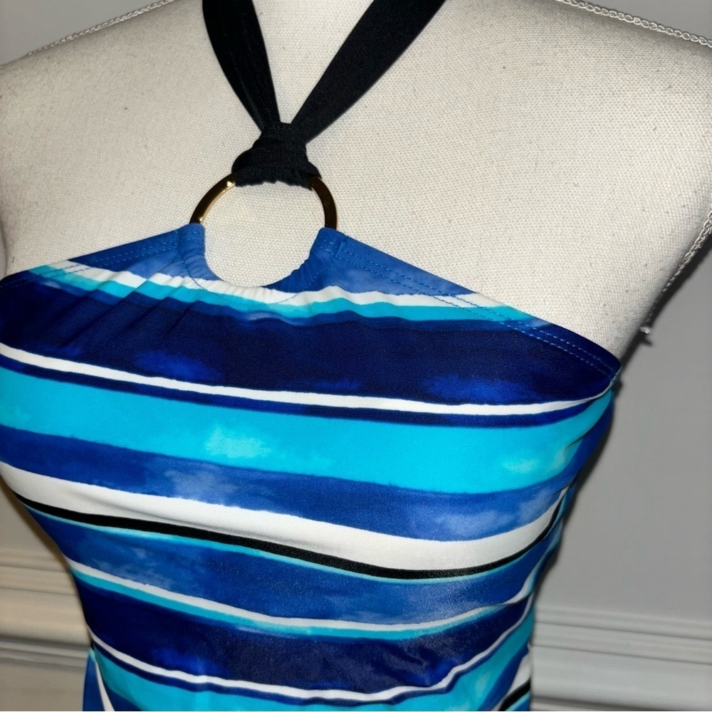 Chaps Tankini, sz 6 - Picture 3 of 9